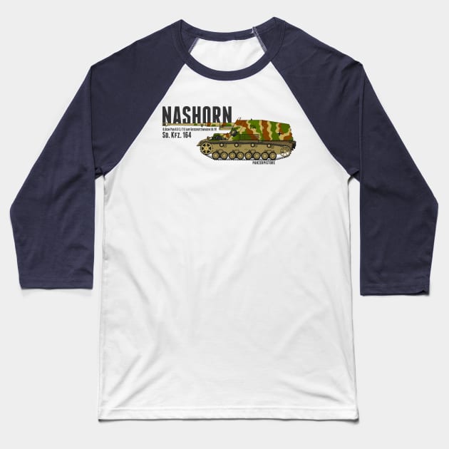 Nashorn Tank Destroyer Baseball T-Shirt by Panzerpicture